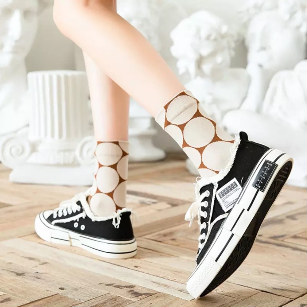 Printed Crew Socks